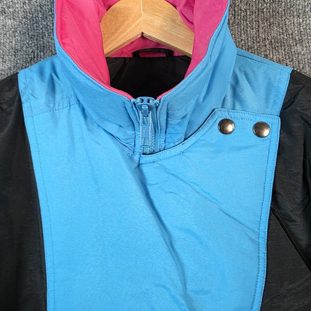 NEW Sergio Valente Ski Jacket Womens L VINTAGE 80s 90s Neon Colorblock DEADSTOCK - Picture 4 of 11